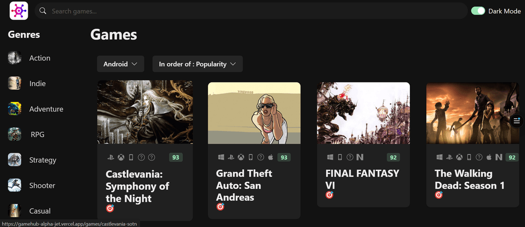 Game Hub